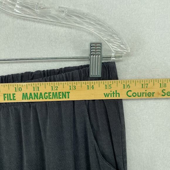 NATALIE BUSBY Pants M Tencel Viscose Get Going Joggers Slim Slouchy Gray USA - Picture 11 of 14